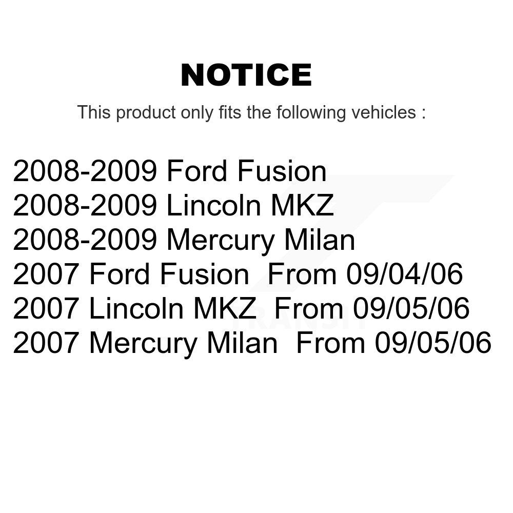 Suspension Control Arm Assembly & Tie Rod End Front Kit For Ford Fusion Lincoln