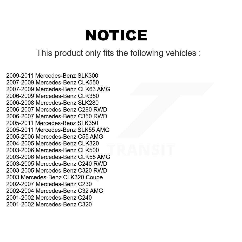 Suspension Arm Tie Rod End Front Kit For Mercedes-Benz C230 C240 SLK350 C280 AMG