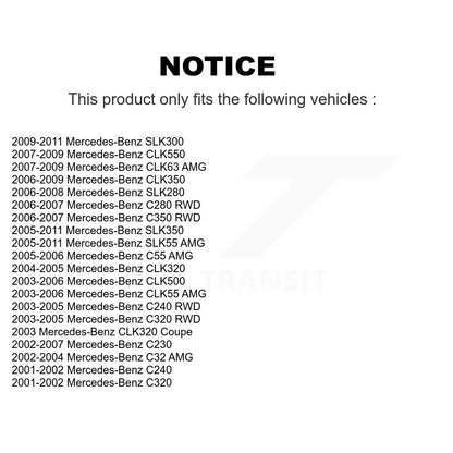 Suspension Arm Tie Rod End Front Kit For Mercedes-Benz C230 C240 SLK350 C280 AMG