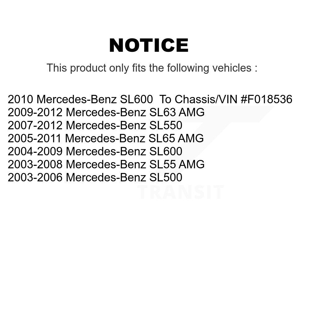 Suspension Arm Tie Rod End Front Kit For Mercedes-Benz SL500 SL550 SL55 AMG SL63