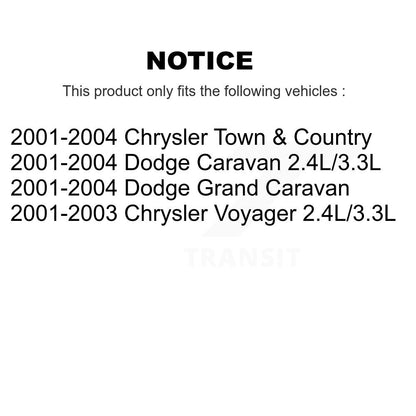 Suspension Arm And Tie Rod End Front Kit For Dodge Caravan Grand Chrysler Town &