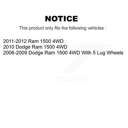 Suspension Control Arm Assembly And Tie Rod End Front Kit For Dodge Ram 1500 4WD