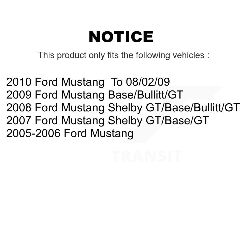 Suspension Control Arm Assembly And Tie Rod End Front Kit For Ford Mustang