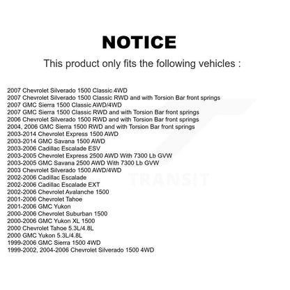 Suspension Control Arm Front Kit For Chevrolet GMC Silverado 1500 Sierra Express