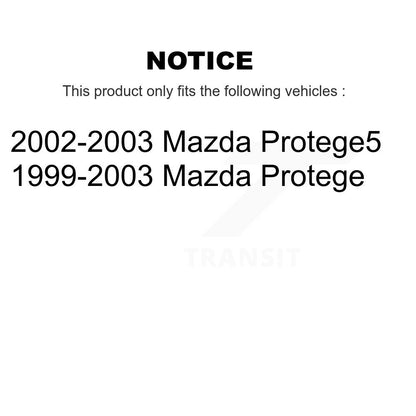 Suspension Control Arm And Tie Rod End Front Kit For Mazda Protege Protege5