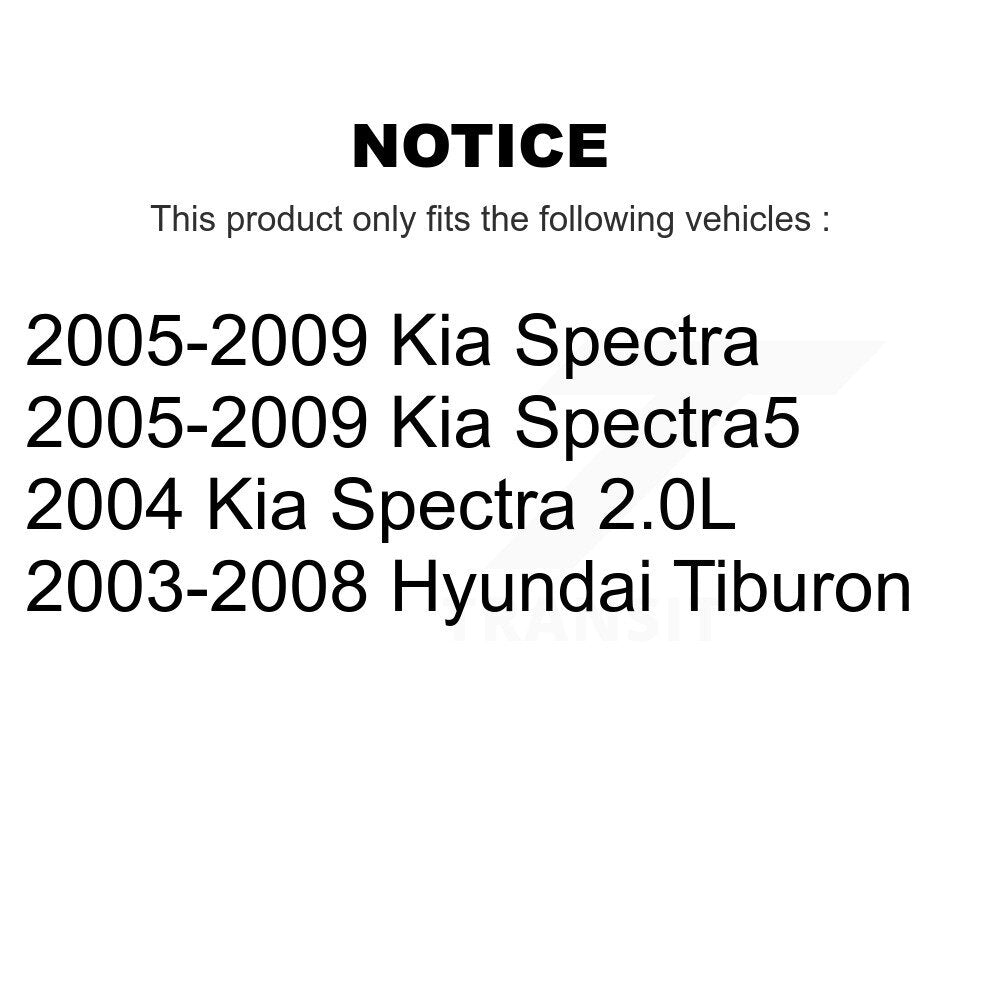 Suspension Control Arm Assembly & Tie Rod End Front Kit For Kia Spectra Hyundai