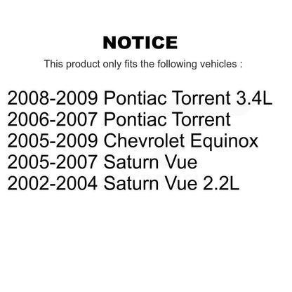 Suspension Control Arm Assembly Tie Rod End Front Kit For Chevrolet Equinox Vue