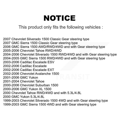 Control Arm Ball Joint Tie Rod End Link Front Kit For Chevrolet GMC Silverado XL