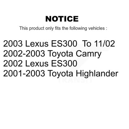 Suspension Control Arm Assembly And Tie Rod End Front Kit For Toyota Camry Lexus