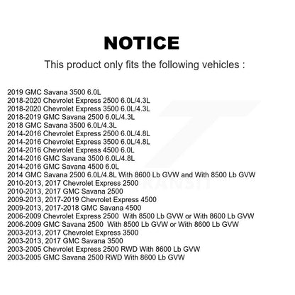 Upper Control Arm Lower Ball Joints Front Kit For GMC Chevrolet Savana 2500 3500