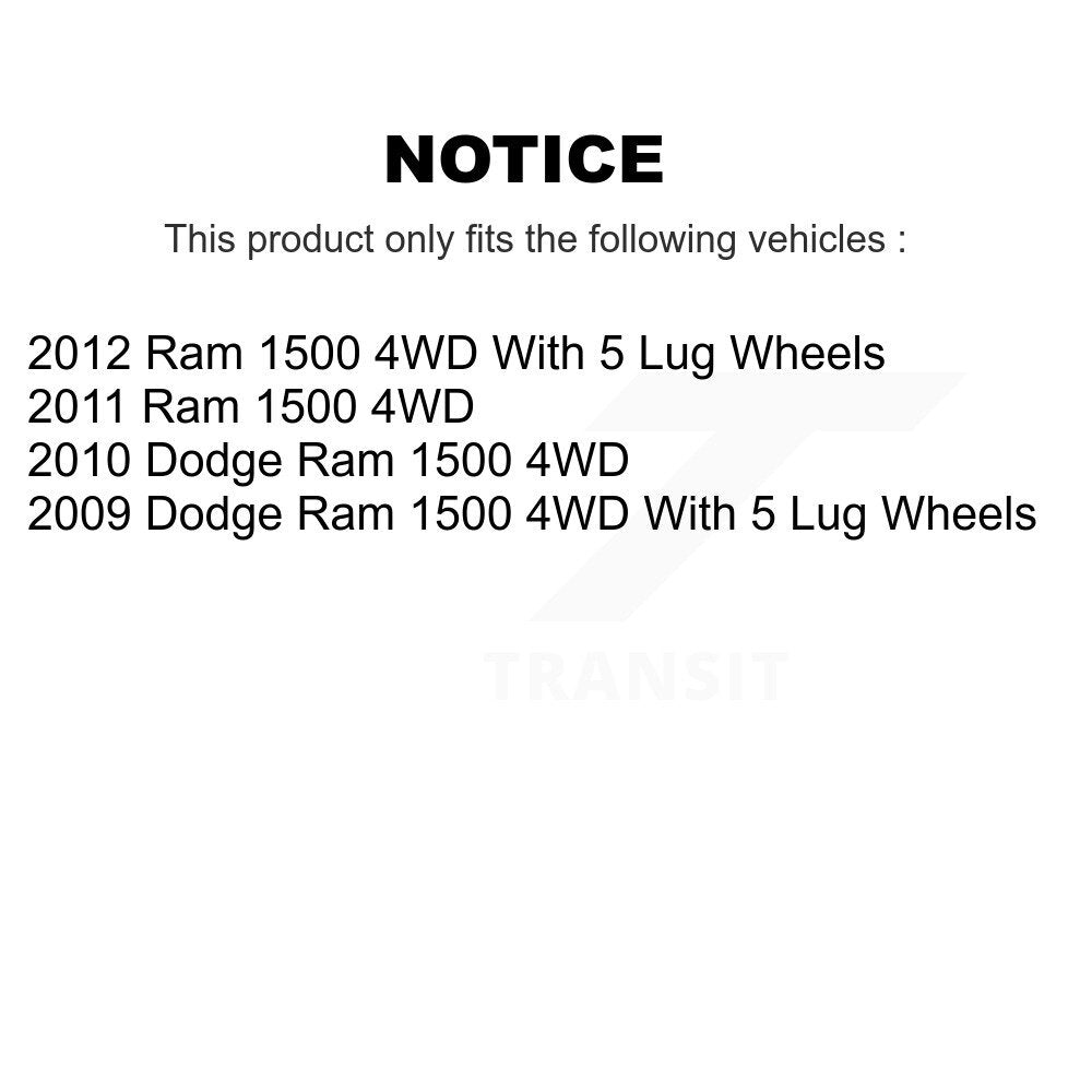 Control Arms & Lower Ball Joints Tie Rods Link Sway Bar Front Kit (10Pc) For Ram