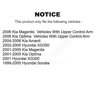 Tie Rod End Front Outer Kit For Hyundai Sonata Kia Amanti Optima XG350 XG300