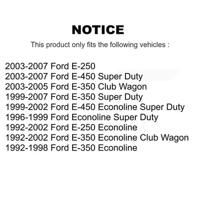 Tie Rod End Front Outer Kit For Ford E-350 Super Duty Econoline E-250 Club Wagon