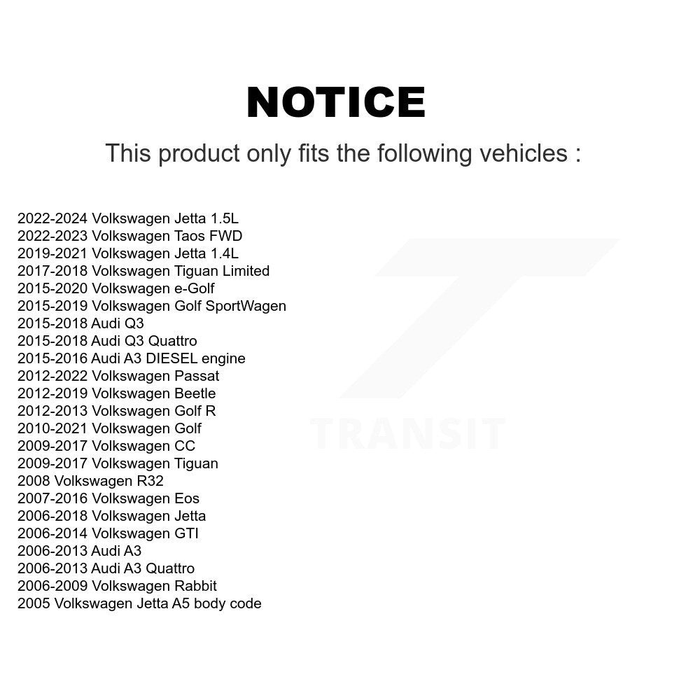 Tie Rod End Front Outer Kit For Volkswagen Jetta Golf Tiguan Passat SportWagen R