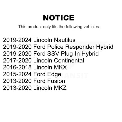 Tie Rod End Front Outer Kit For Ford Edge Fusion Lincoln Nautilus MKX MKZ Police