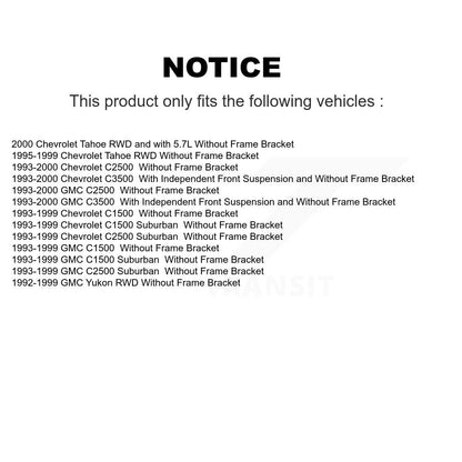 Tie Rod End Ball Joints Idler Arm Pitman Kit Front For C1500 Chevrolet