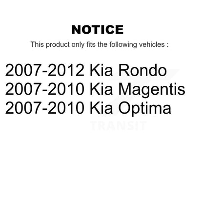Suspension Control Arm With Tie Rod End Ball Joint Front Kit (6Pc) For Kia Rondo