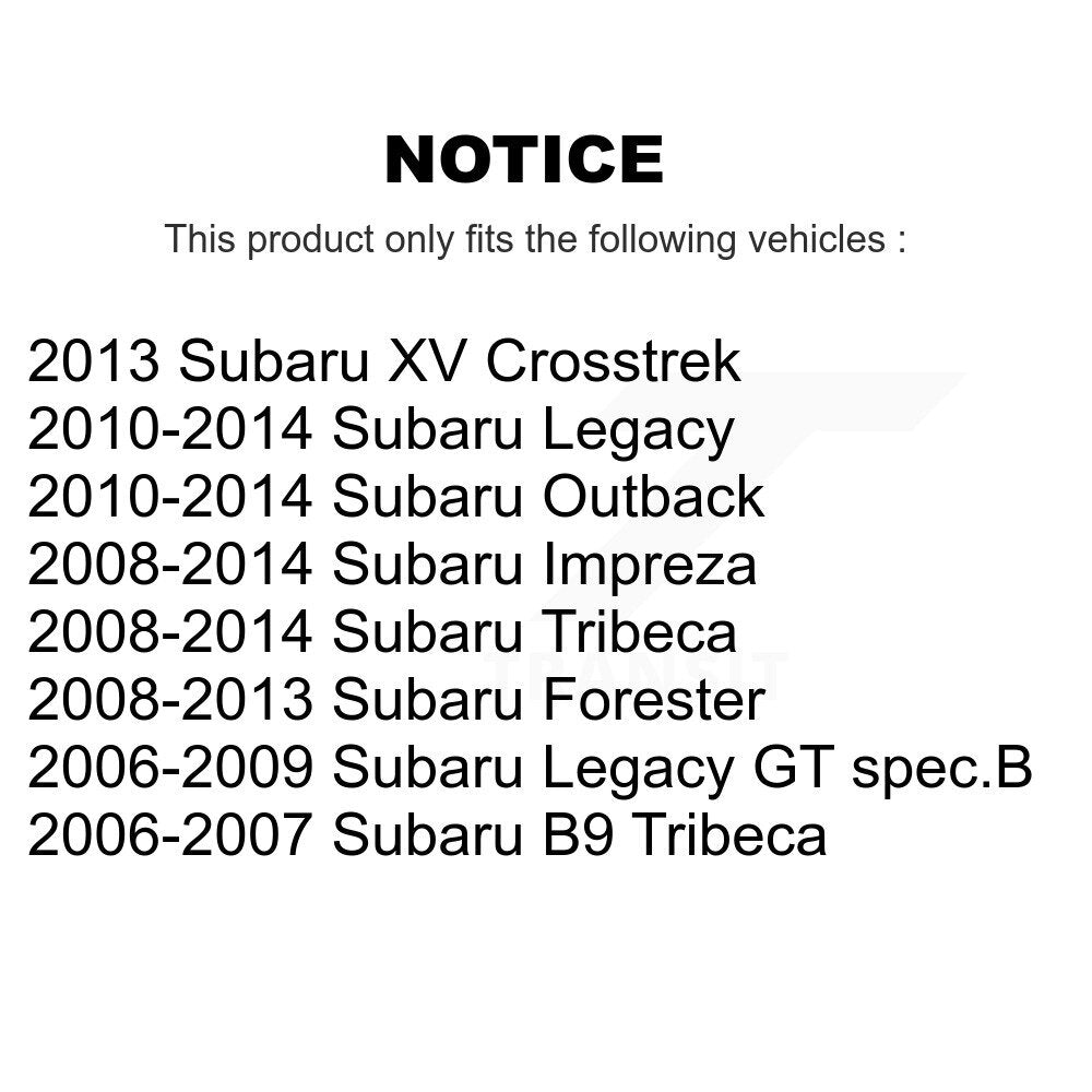 Suspension Arm Bushing Front Lower Forward Pair For Subaru Impreza Forester XV