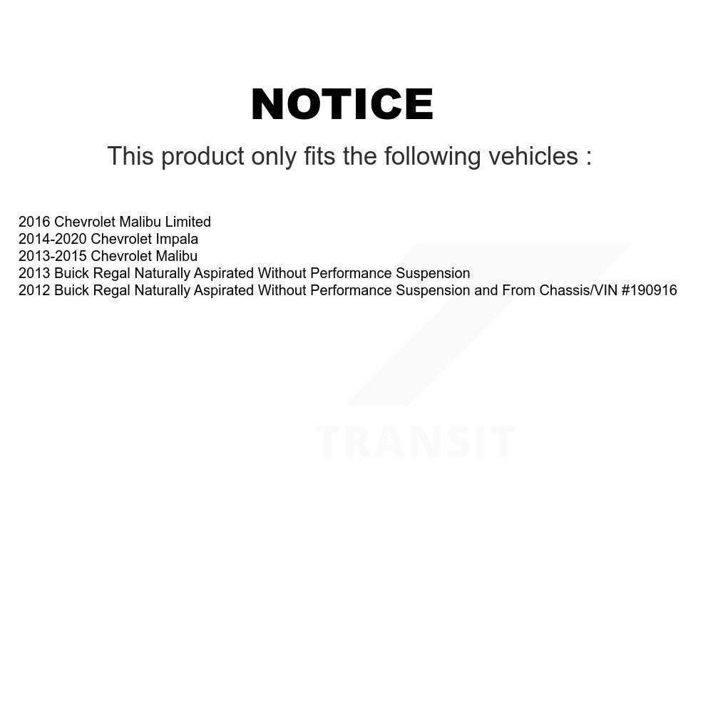 Suspension Bar Link Front Rear Kit For Chevrolet Malibu Impala Limited Buick