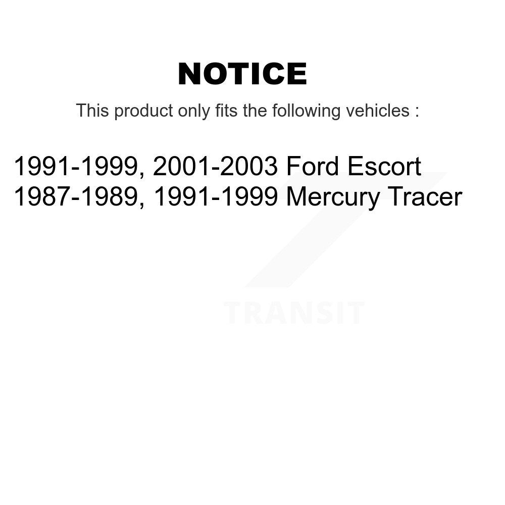 Suspension Stabilizer Bar Link Front Rear Kit For Ford Escort Mercury Tracer