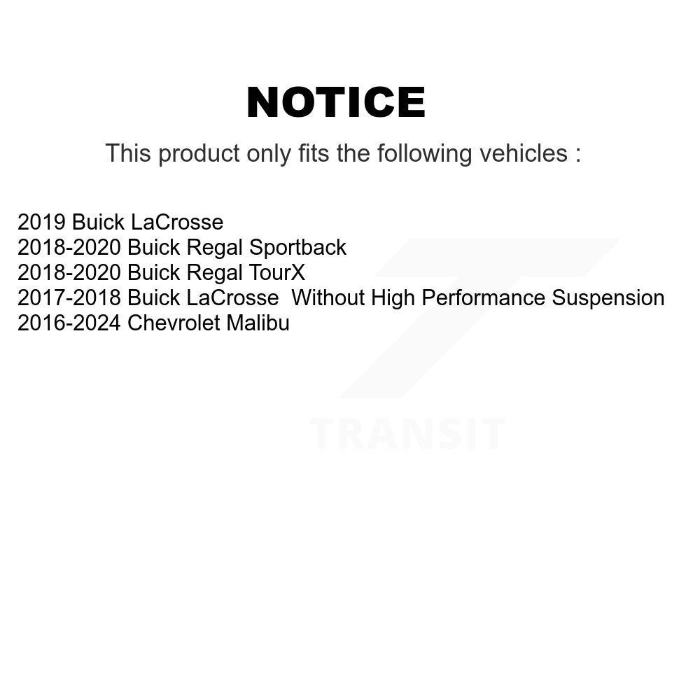Suspension Bar Link Front Kit For Chevrolet Malibu Buick LaCrosse Regal TourX