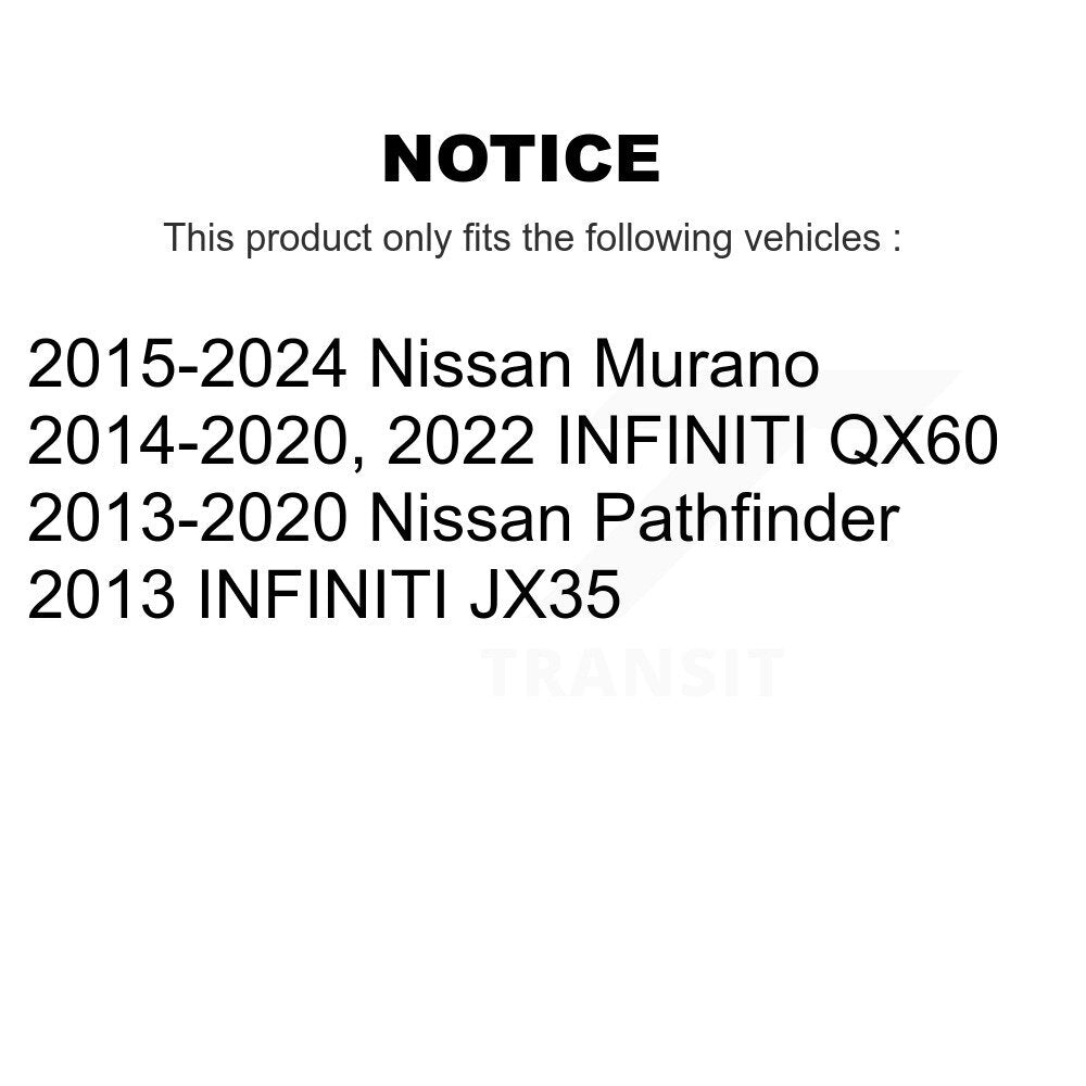 Suspension Sway Bar Link Rear Kit For Nissan Murano Pathfinder INFINITI QX60