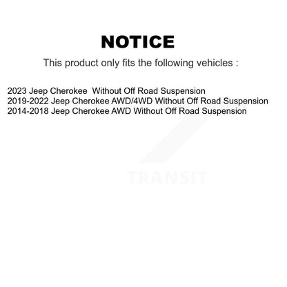 Suspension Bar Link Front Pair For Jeep Cherokee Without Off Road