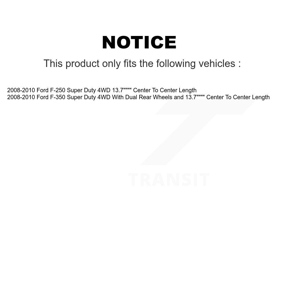 Suspension Bar Link Front Rear Kit For 2008-2010 Ford F-350 Super Duty F-250 4WD