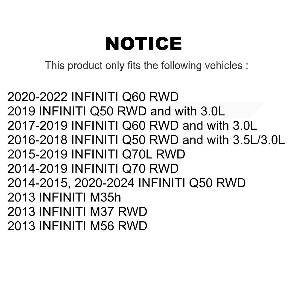 Suspension Bar Link Front Rear Kit For INFINITI Q50 Q60 Q70 Q70L M37 M56 M35h