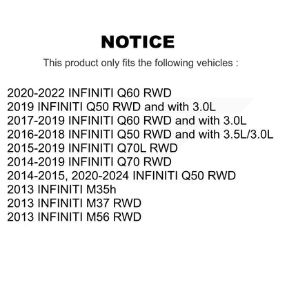 Suspension Bar Link Front Rear Kit For INFINITI Q50 Q60 Q70 Q70L M37 M56 M35h