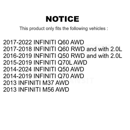 Suspension Sway Bar Link Front Rear Kit For INFINITI Q50 Q60 Q70 Q70L M37 M56
