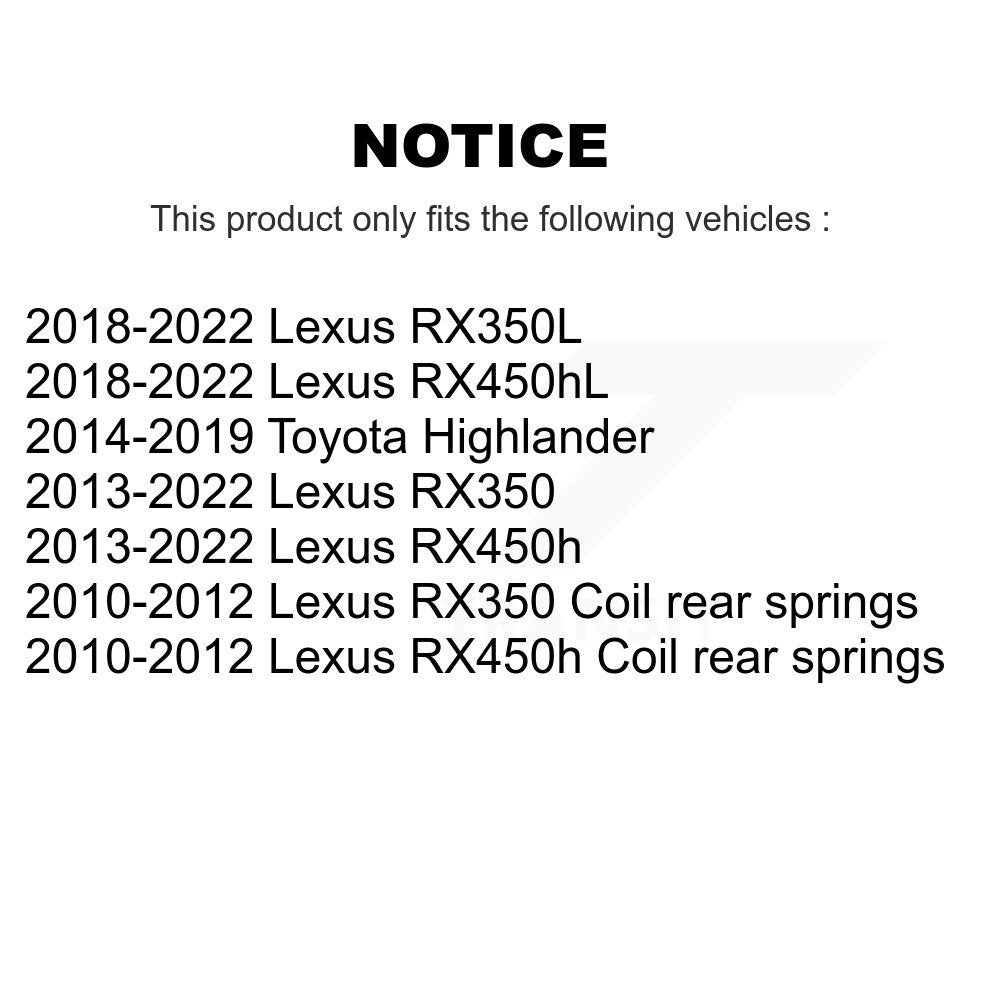 Suspension Sway Bar Link Front Rear Kit For Lexus RX350 Toyota Highlander RX450h