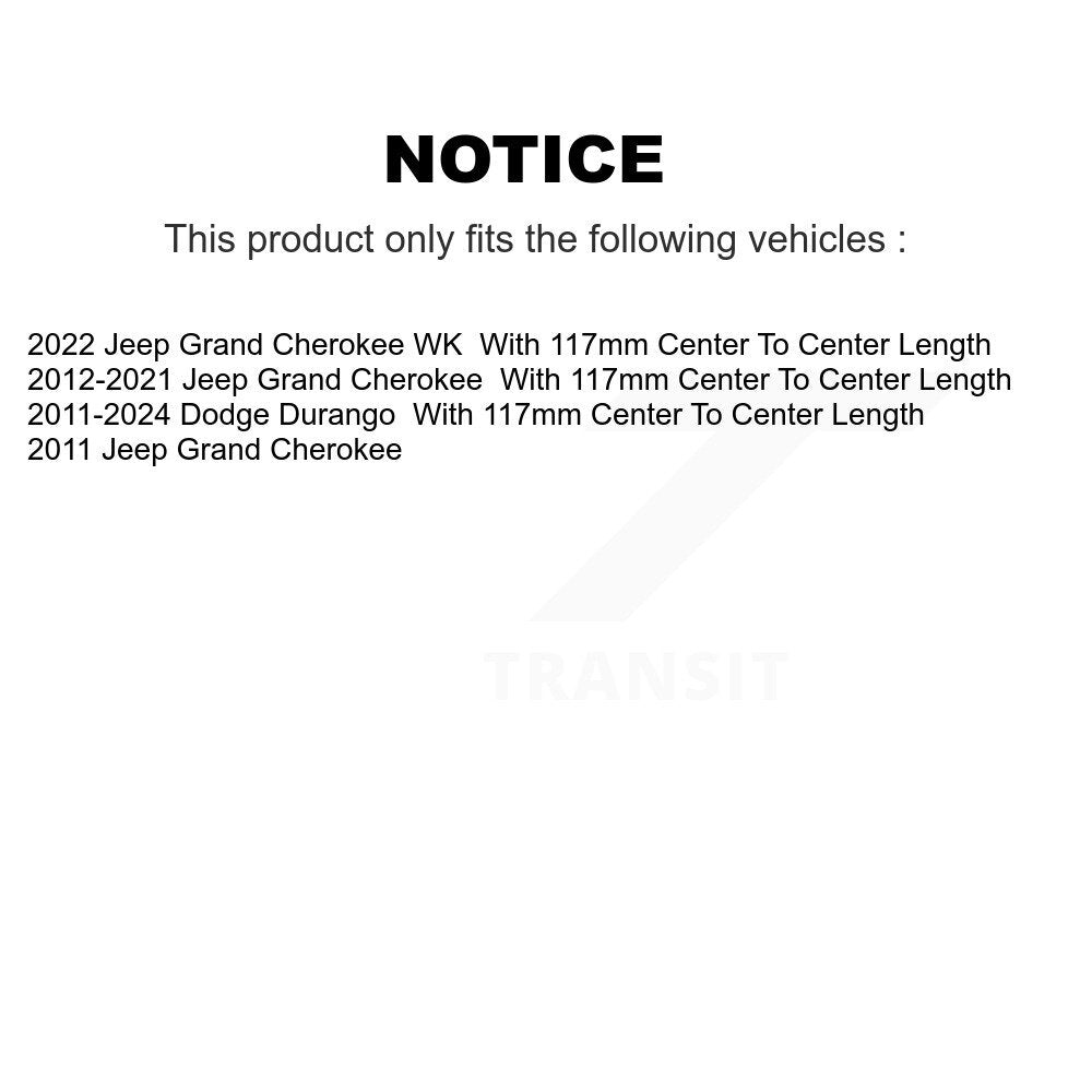 Suspension Sway Bar Link Rear Pair For Jeep Grand Cherokee Dodge Durango WK