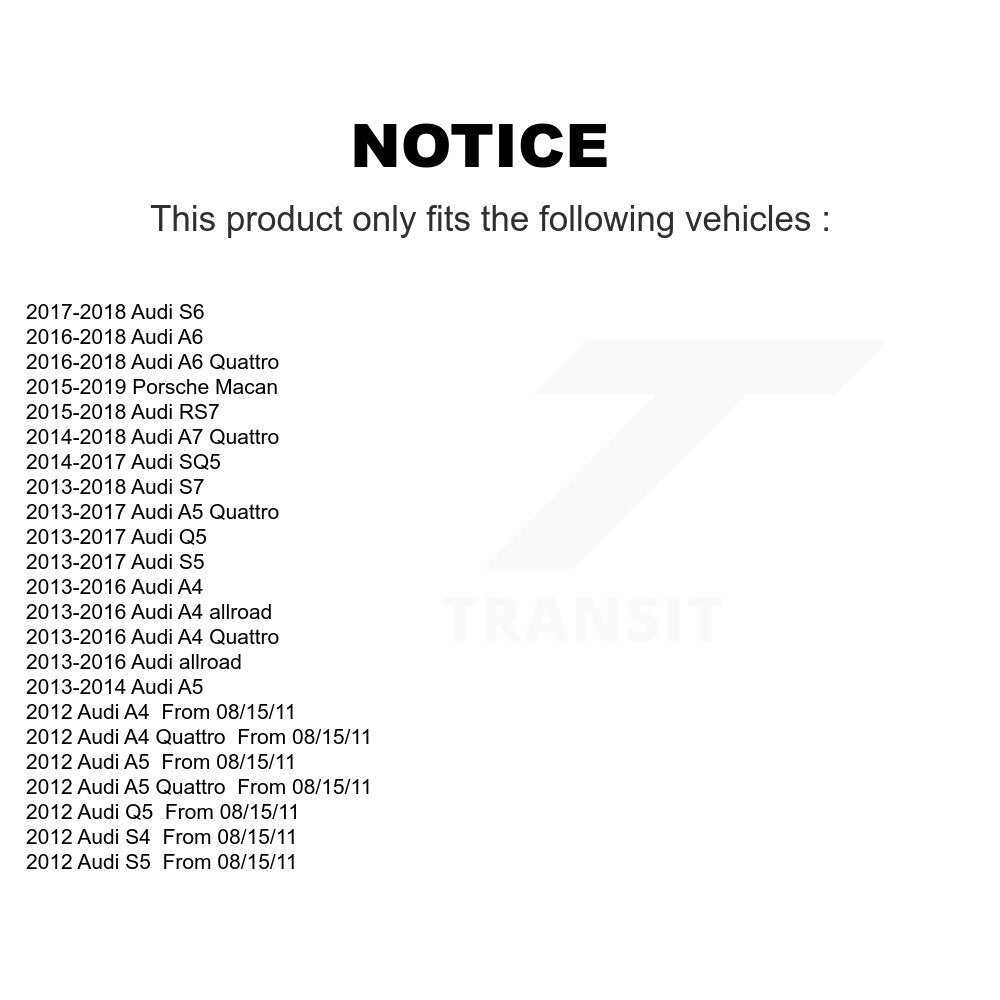 Suspension Control Arm Tie Rod End Front Kit For Audi Q5 Porsche Macan A4 A5 S5