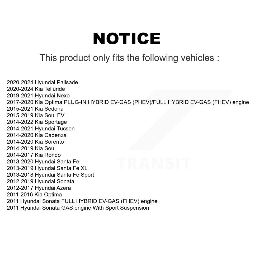 Suspension Control Arm Bushing Front Lower Forward Pair For Hyundai Kia Tucson