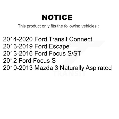 Suspension Arm Bushing Front Lower Rearward Pair For Ford Escape Mazda 3 Focus