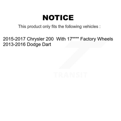 Suspension Control Arm & Ball Joint Front Lower Kit For Chrysler 200 Dodge Dart