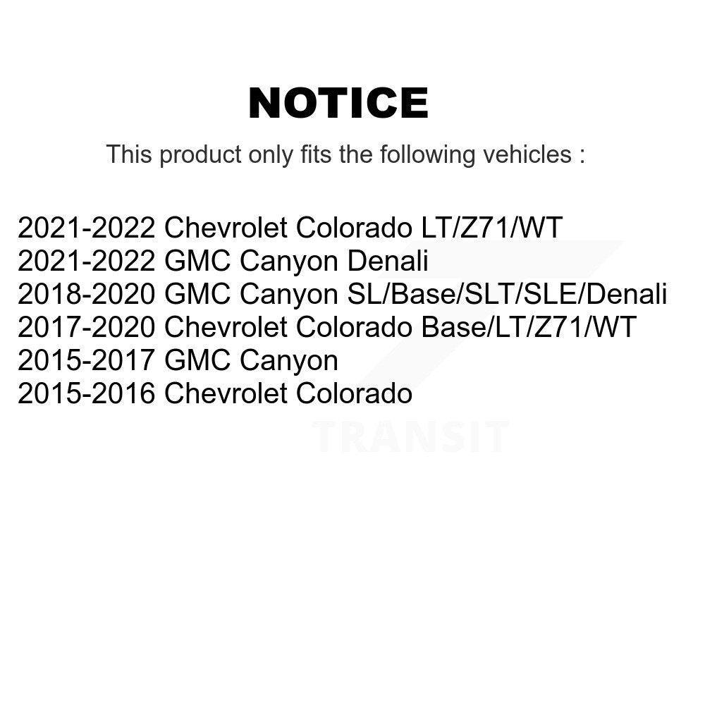 Upper Control Arm & Lower Ball Joint Front Kit For Chevrolet Colorado GMC Canyon