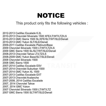 Tie Rod End Front Outer Pair For Chevrolet GMC Sierra 1500 Silverado Avalanche