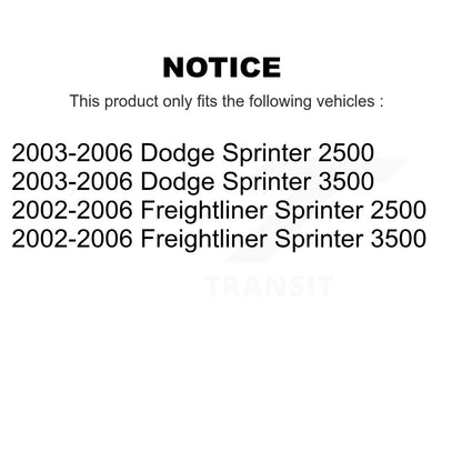 Steering Tie Rod End Front Outer Pair For Sprinter 2500 Dodge Freightliner 3500