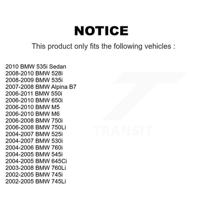Tie Rod End Front Outer Pair For BMW 530i 650i 525i 645Ci 550i 528i 750i M5 M6