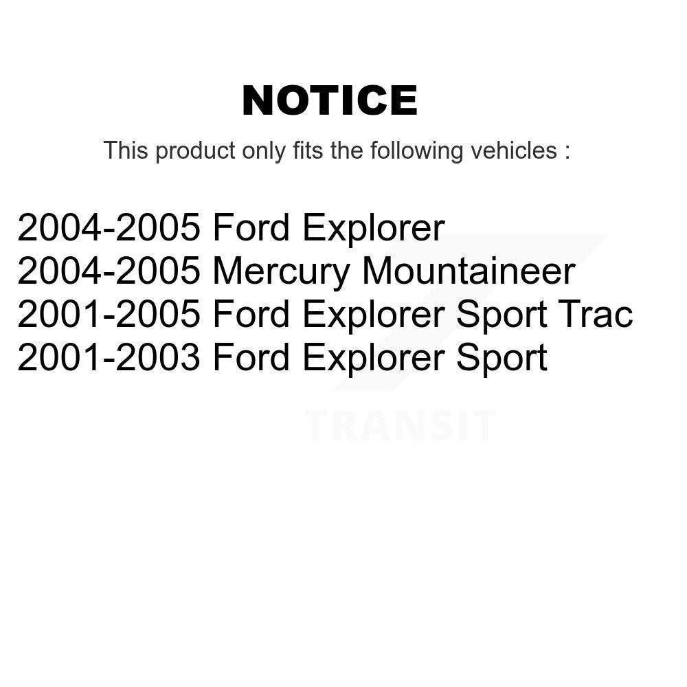 Tie Rod End Front Outer Pair For Ford Explorer Sport Trac Mercury Mountaineer