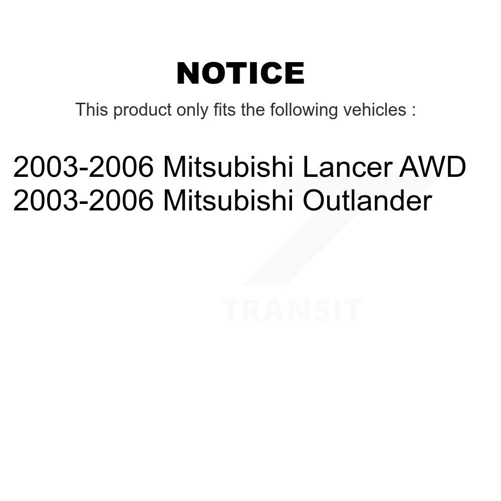 Steering Tie Rod End Front Outer Pair For 2003-2006 Mitsubishi Lancer Outlander