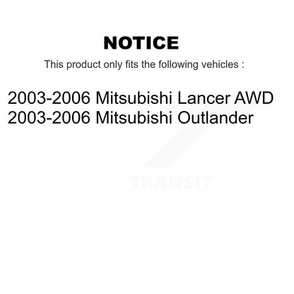Steering Tie Rod End Front Outer Pair For 2003-2006 Mitsubishi Lancer Outlander
