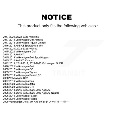 Tie Rod End Front Inner Pair For Volkswagen Jetta Golf Tiguan Audi GTI A3 Rabbit