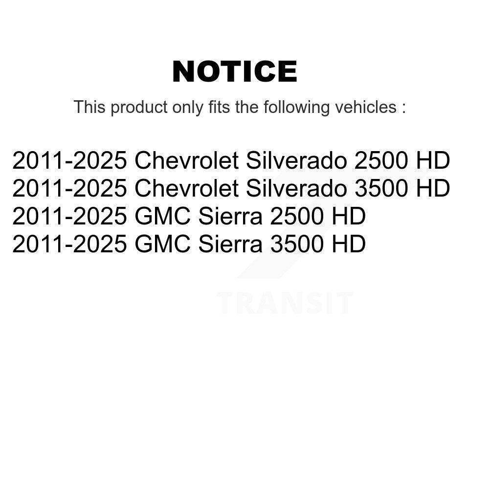 Tie Rod End Front Inner Pair For GMC Chevrolet Sierra 2500 HD Silverado 3500