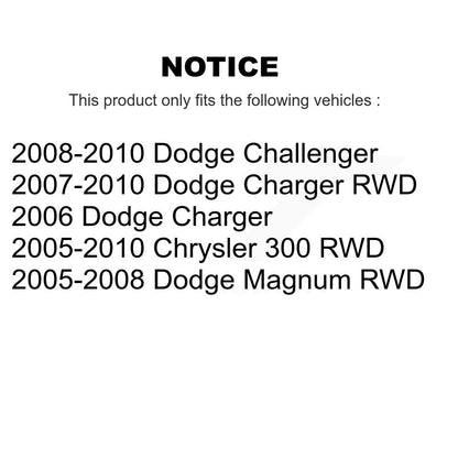 Tie Rod End Front Inner Pair For Dodge Chrysler 300 Charger Challenger Magnum