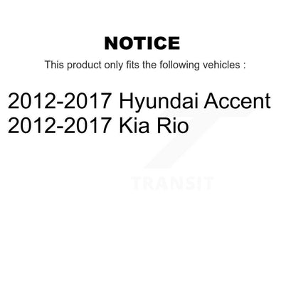 Steering Tie Rod End Front Inner Pair For 2012-2017 Hyundai Accent Kia Rio