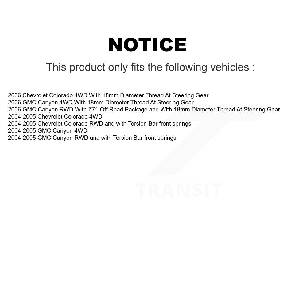 Steering Tie Rod End Front Inner Pair For Chevrolet Colorado GMC Canyon