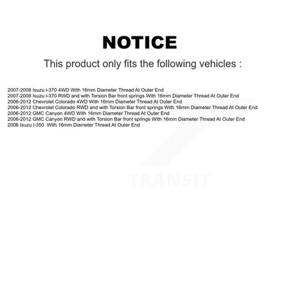 Tie Rod End Front Inner Pair For Chevrolet Colorado GMC Canyon Isuzu i-350 i-370